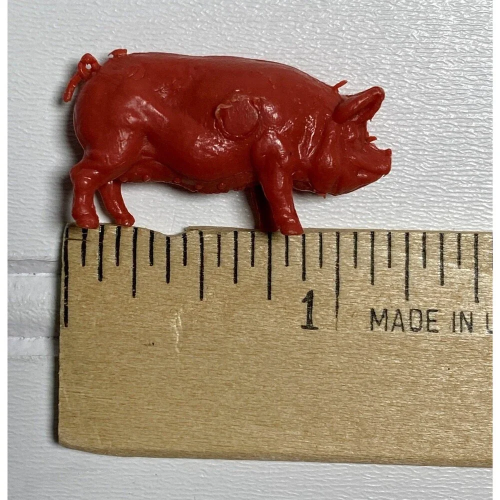 Vintage Hong Kong Miniature Mini Plastic Farm & Jungle Animals Lot of 34